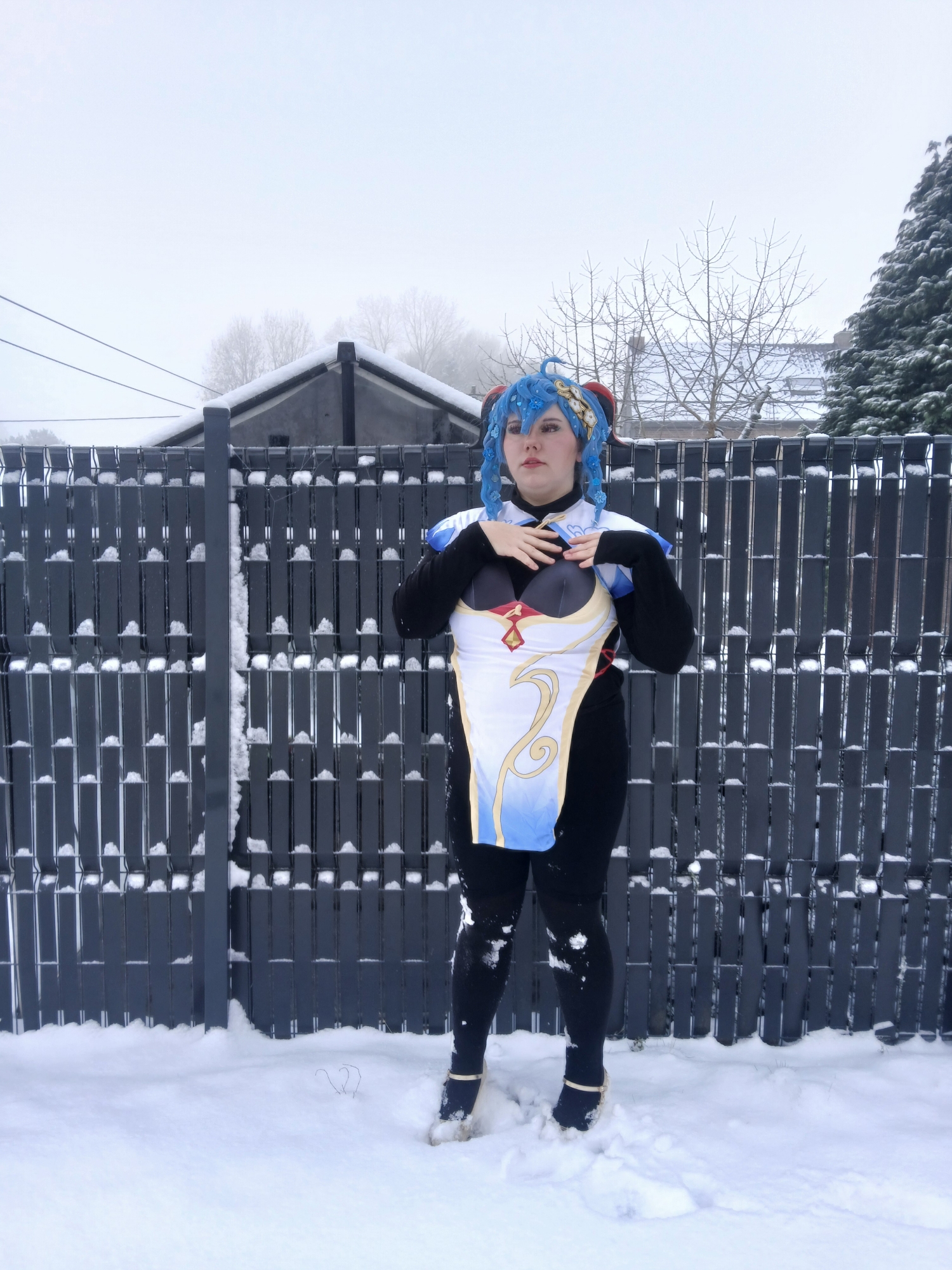 Ganyu in snow — photo 26