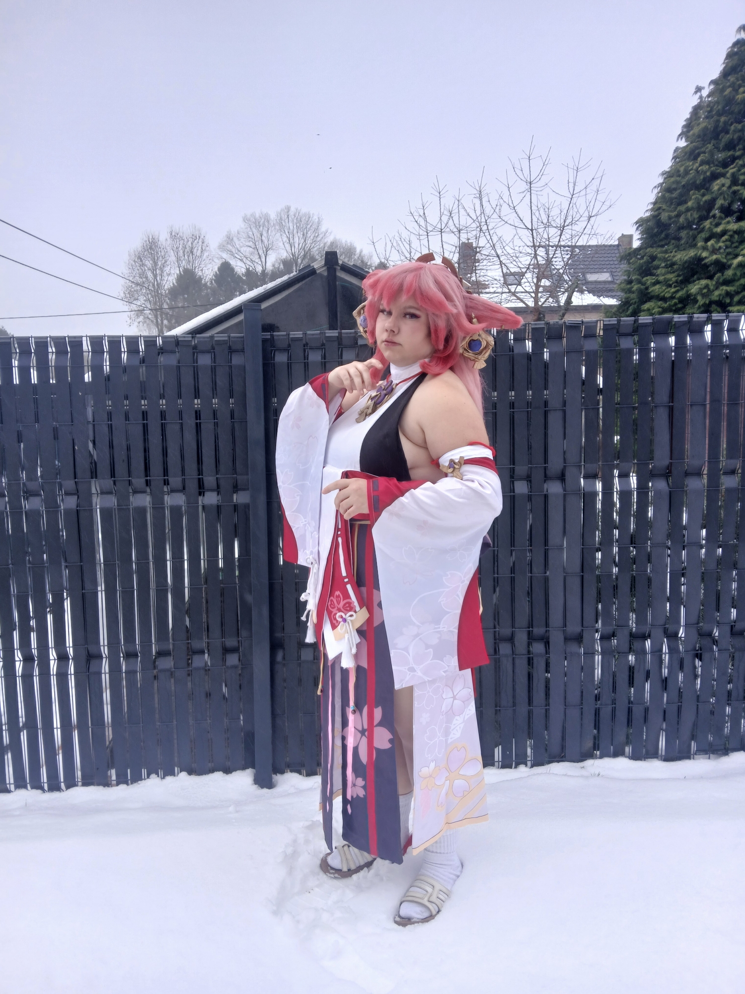 Yae miko in snow — photo 21