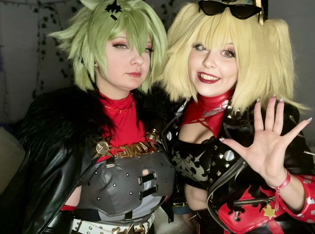 Burnice and caesar