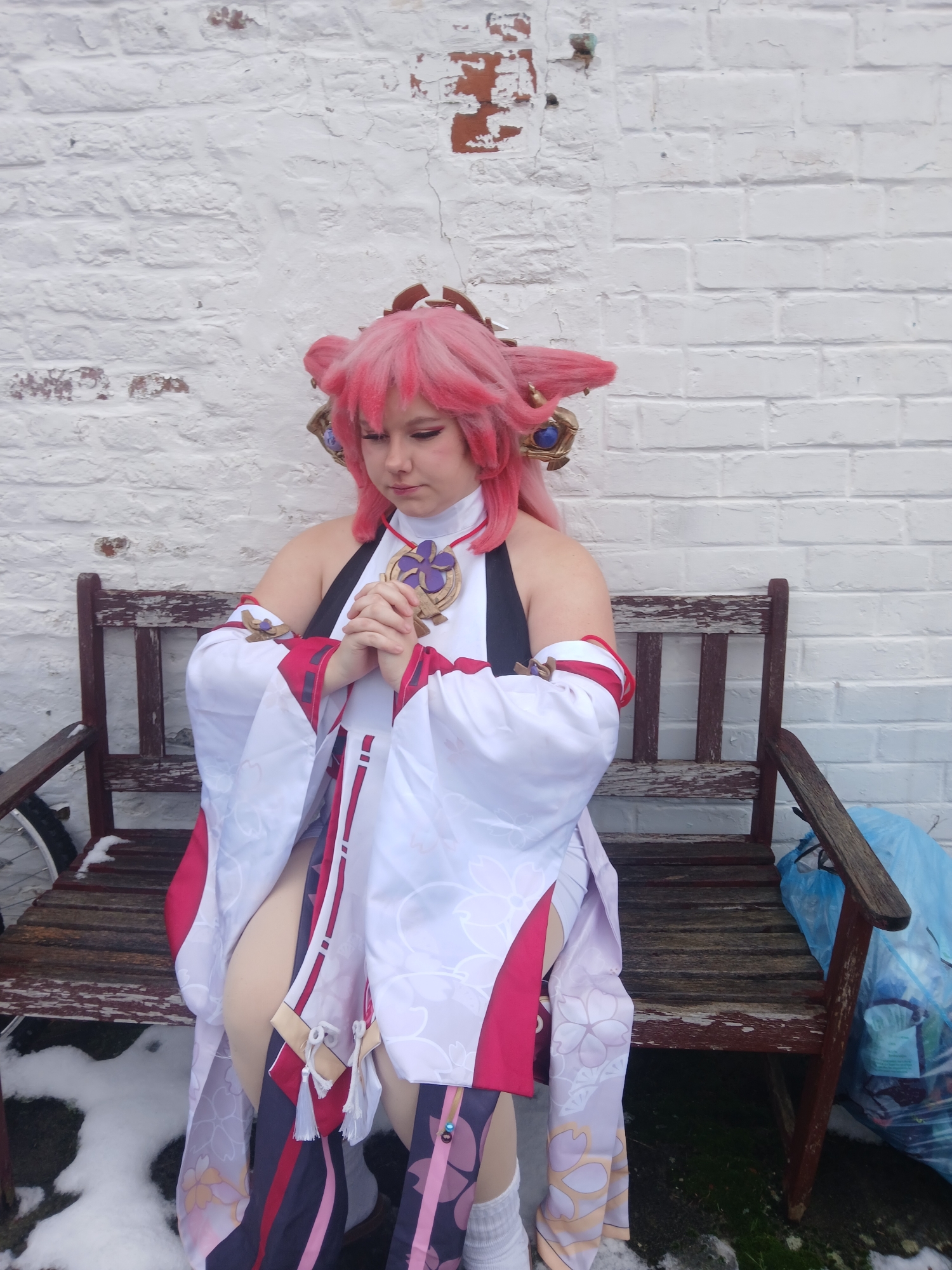 Yae miko in snow — photo 16
