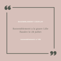 Rassemblement cosplay