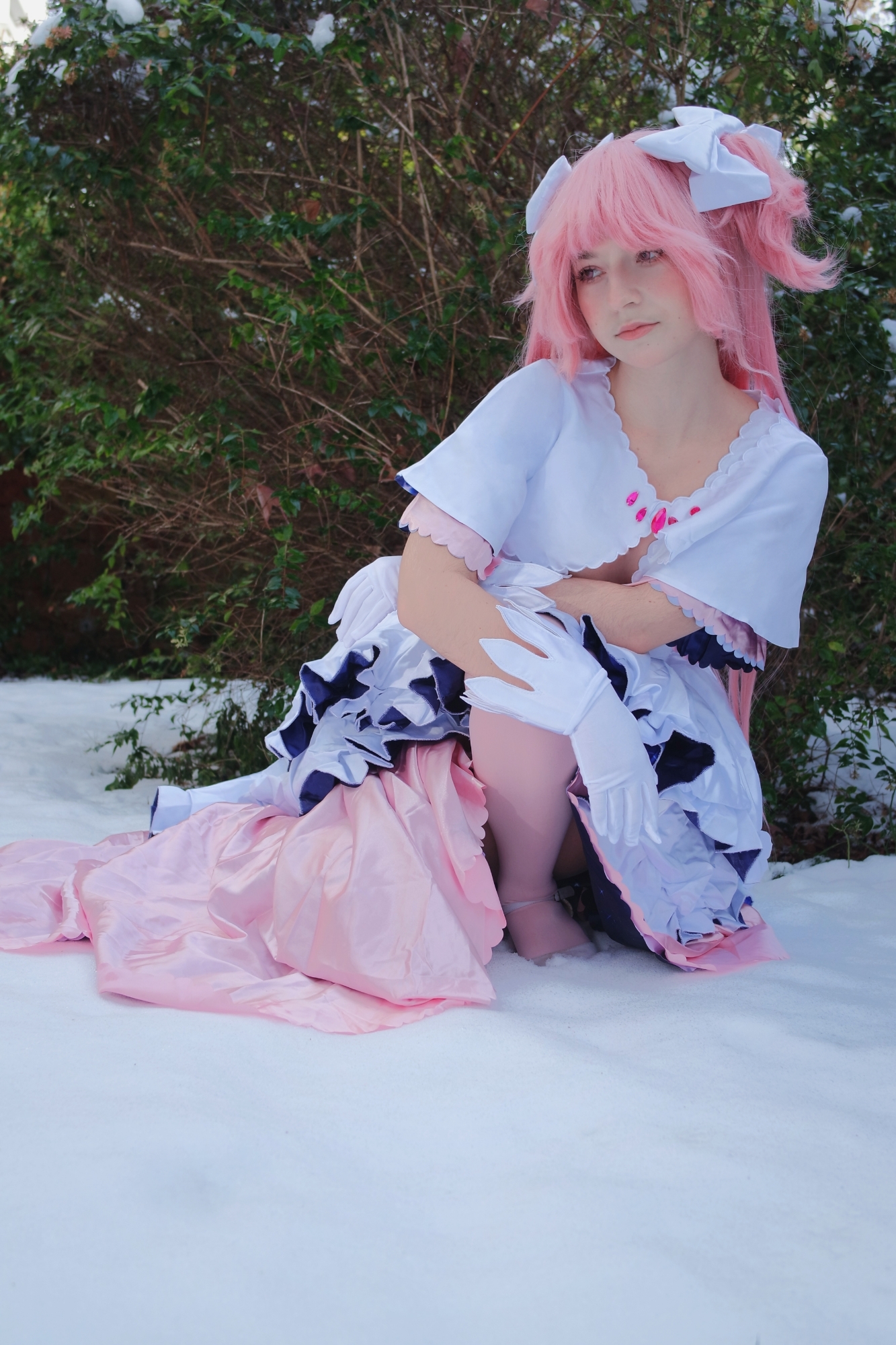 Snowy day w Madoka - Photo 8