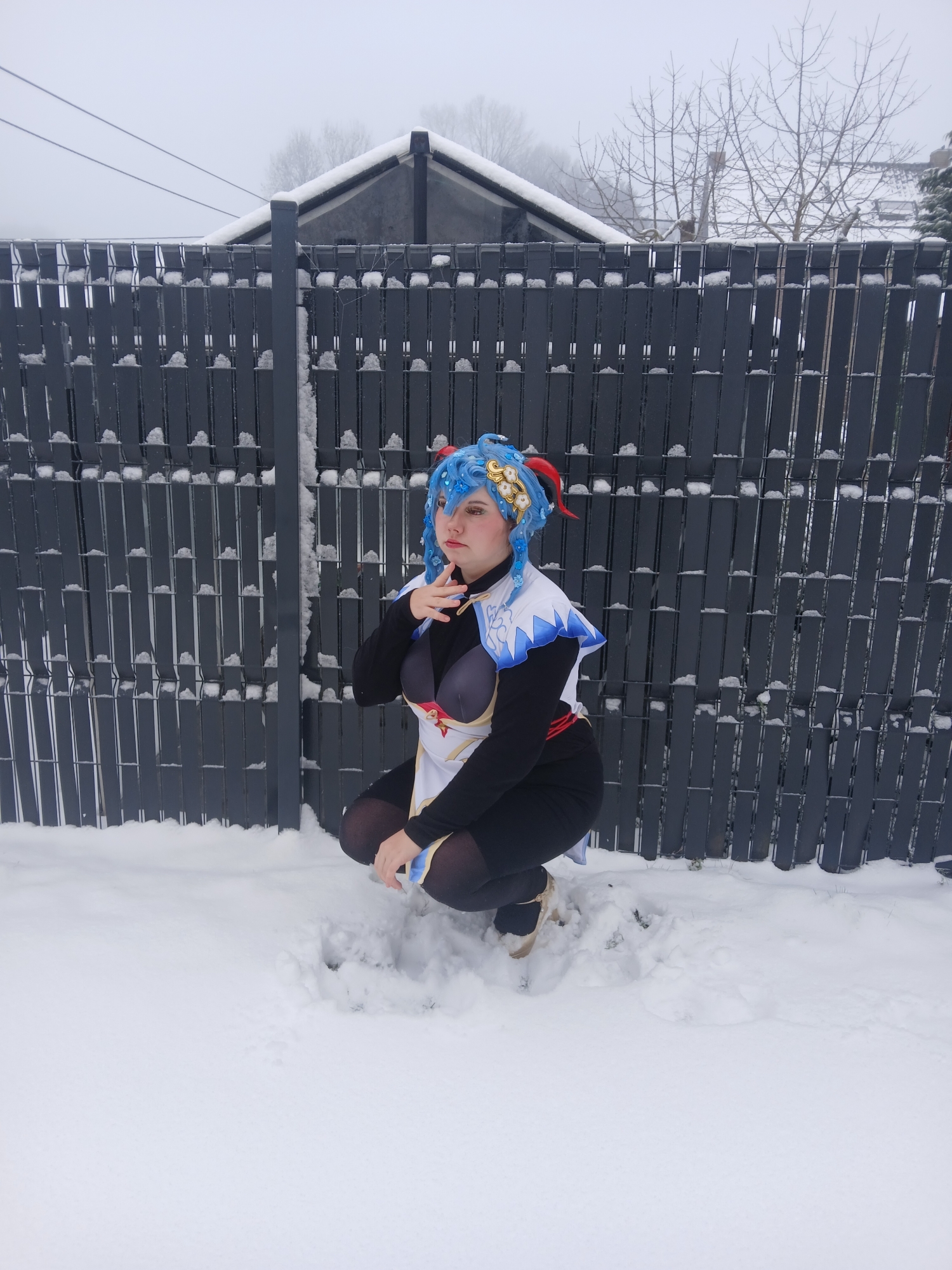Ganyu in snow — photo 40