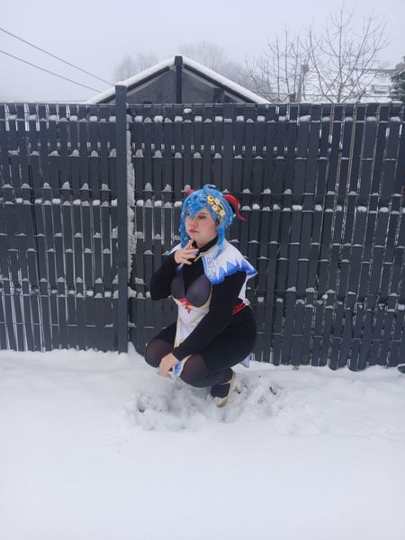 _fluffy_kiddo_ - Ganyu in snow