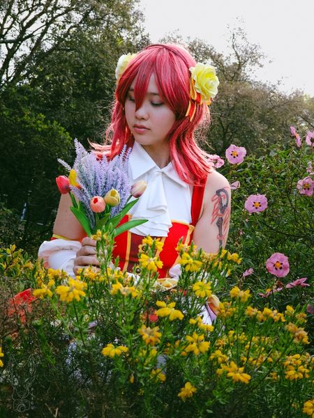 Wildshine_cosplay - Maki flower bouquet 