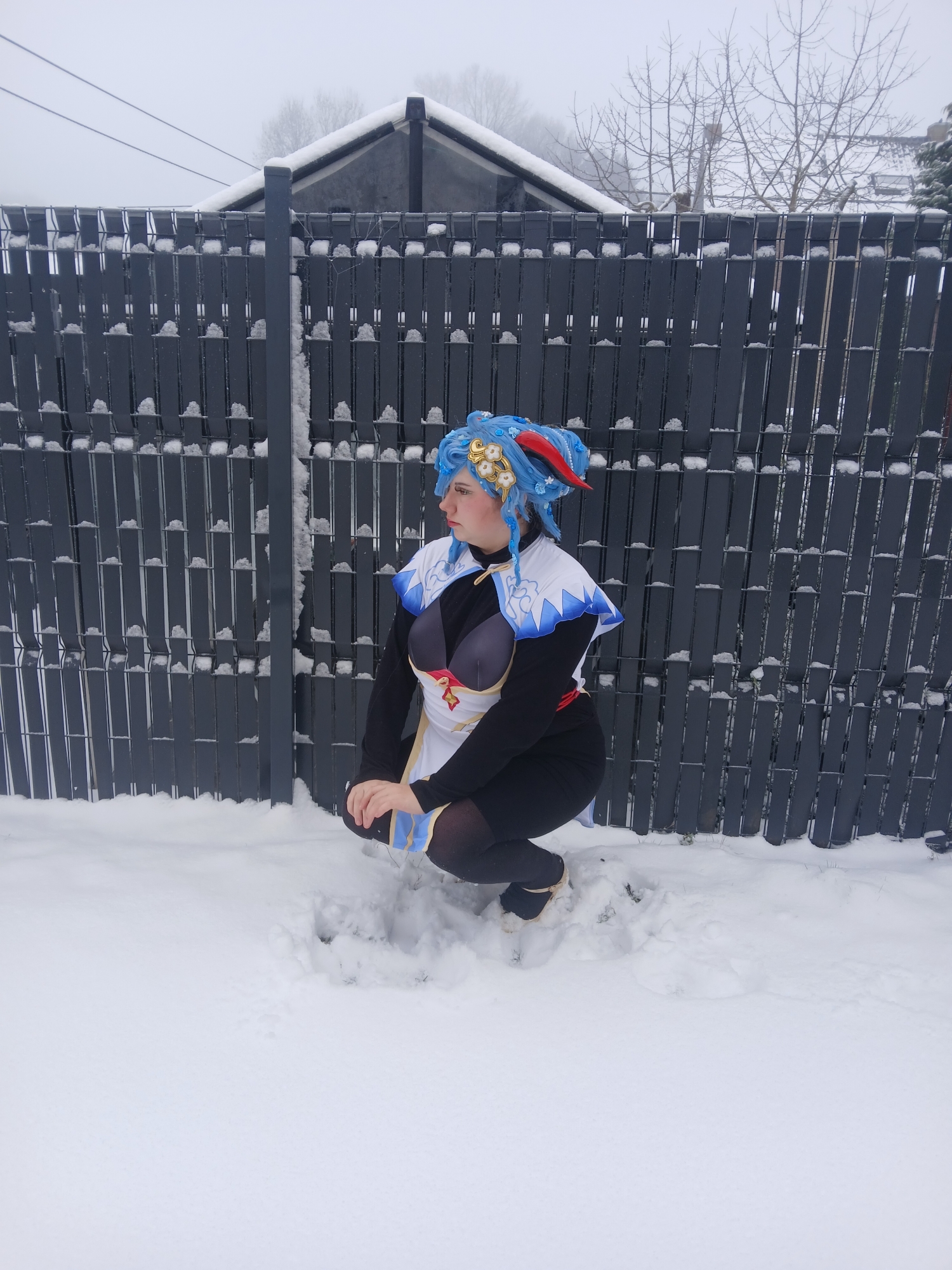 Ganyu in snow — photo 39