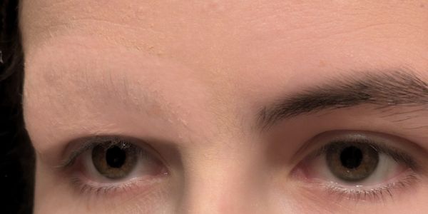 Masked eyebrows