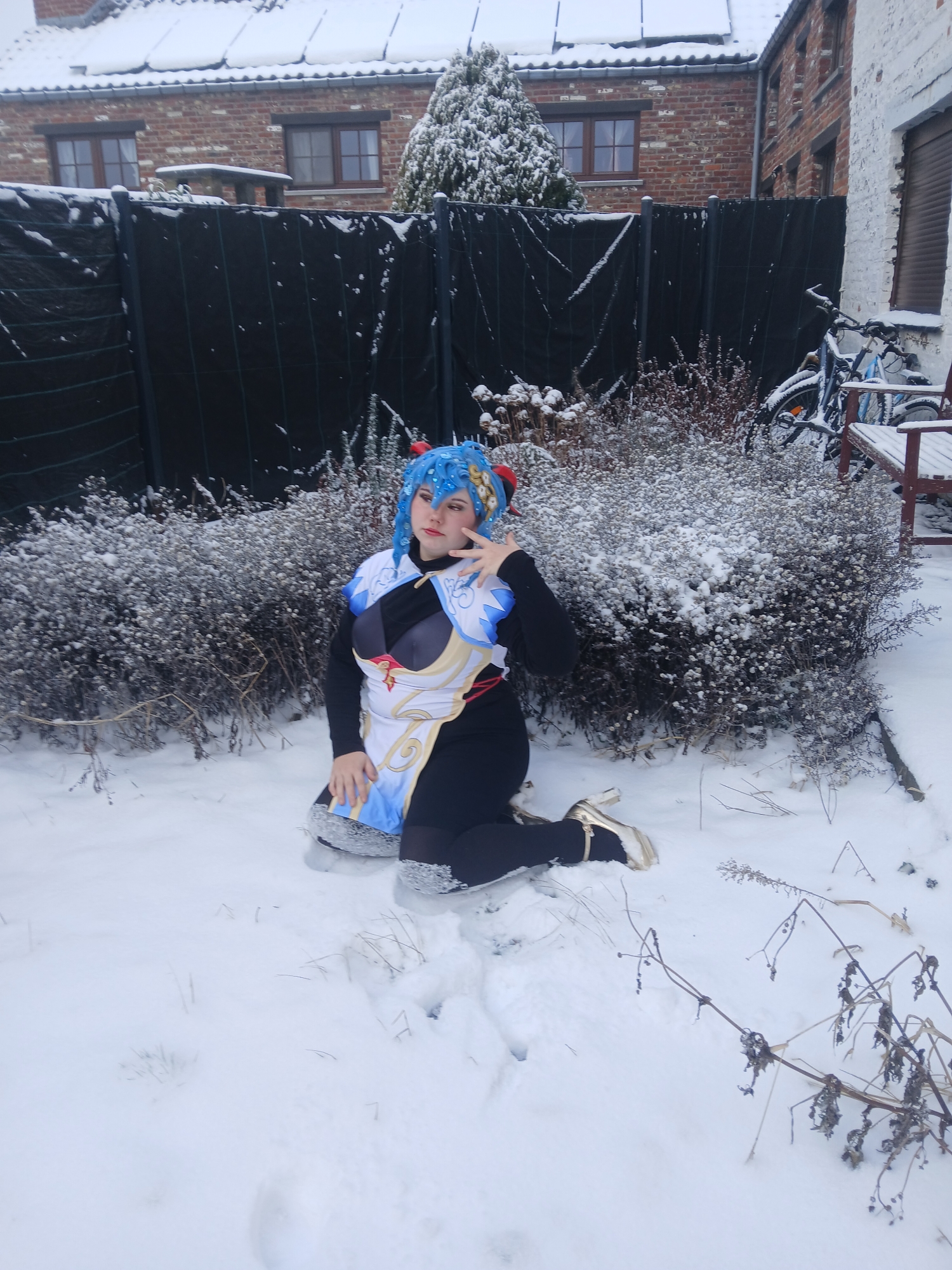 Ganyu in snow — photo 36
