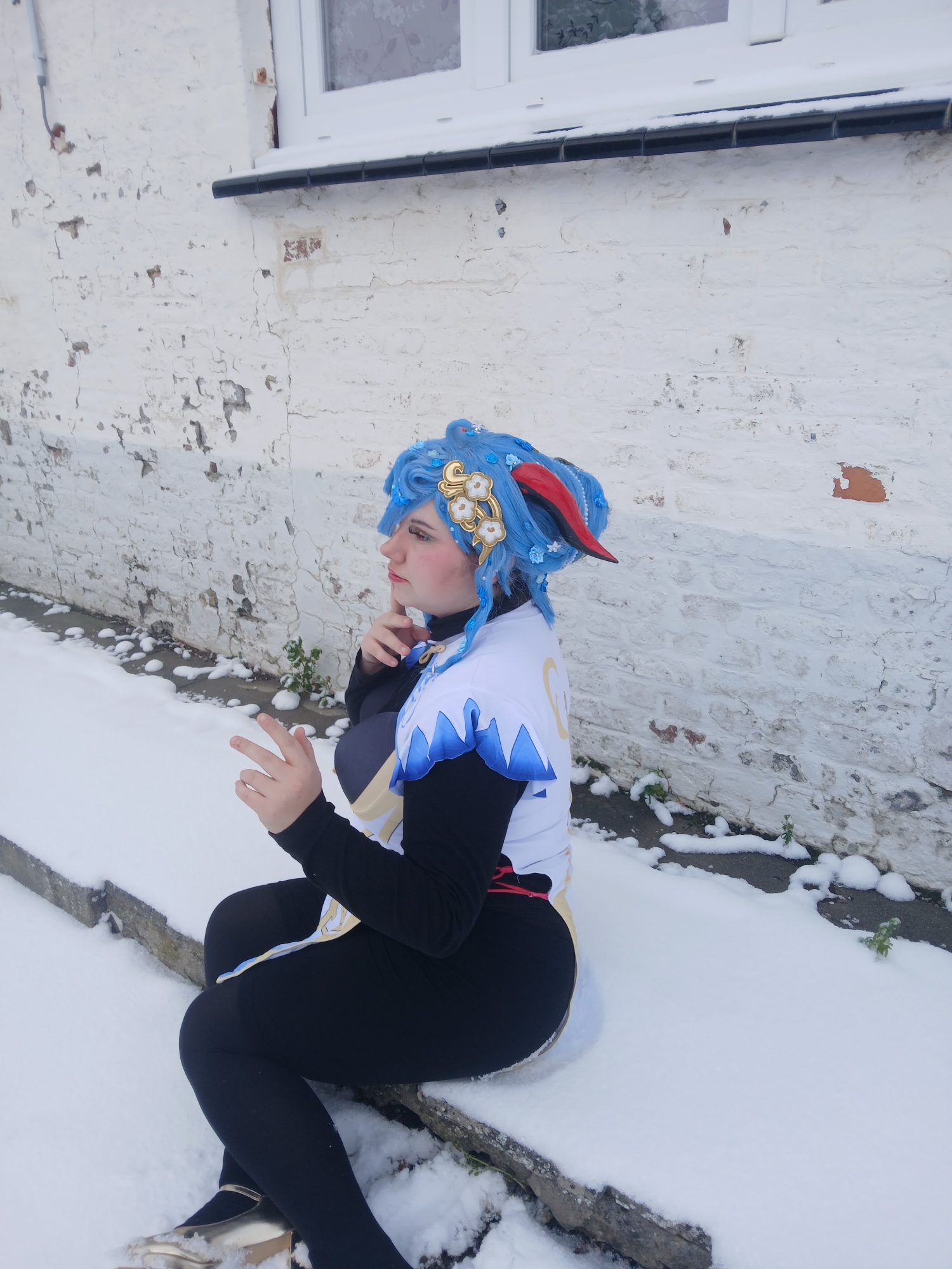 Ganyu in snow — photo 15