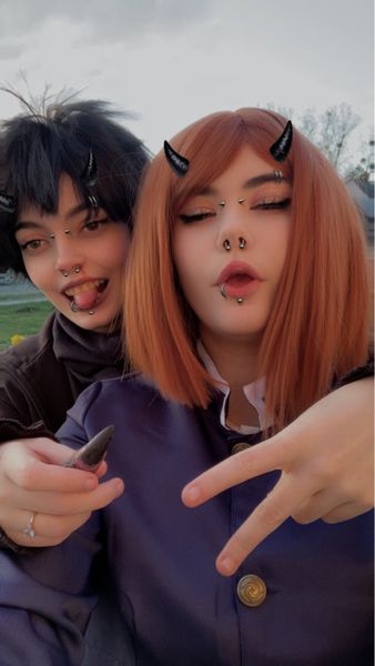 ✨aki_cosplay✨ - nobara and megumi 