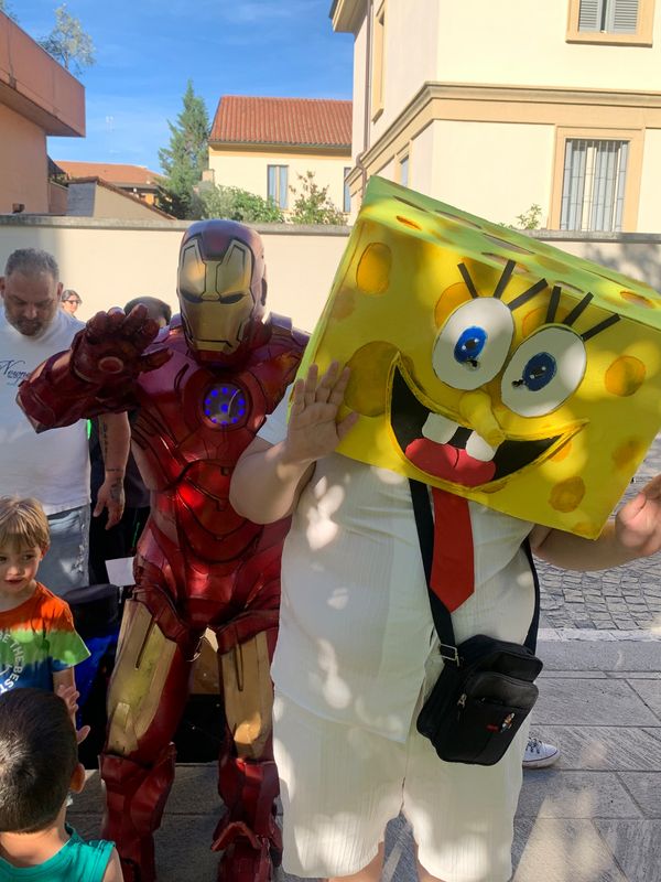 Raul_cosplay – Spongebob & iron man
