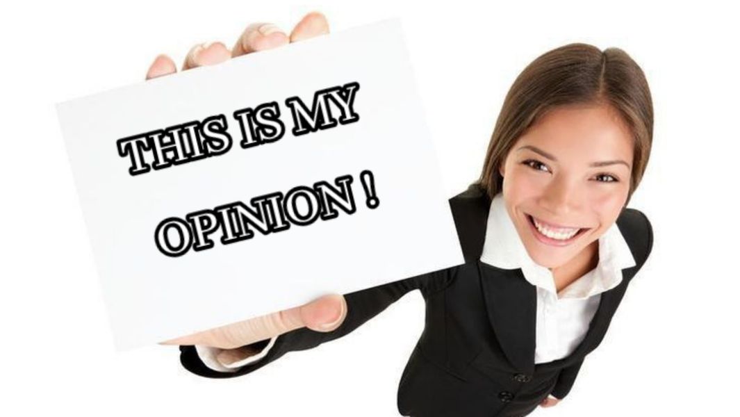 Personal opinions — illustration 1