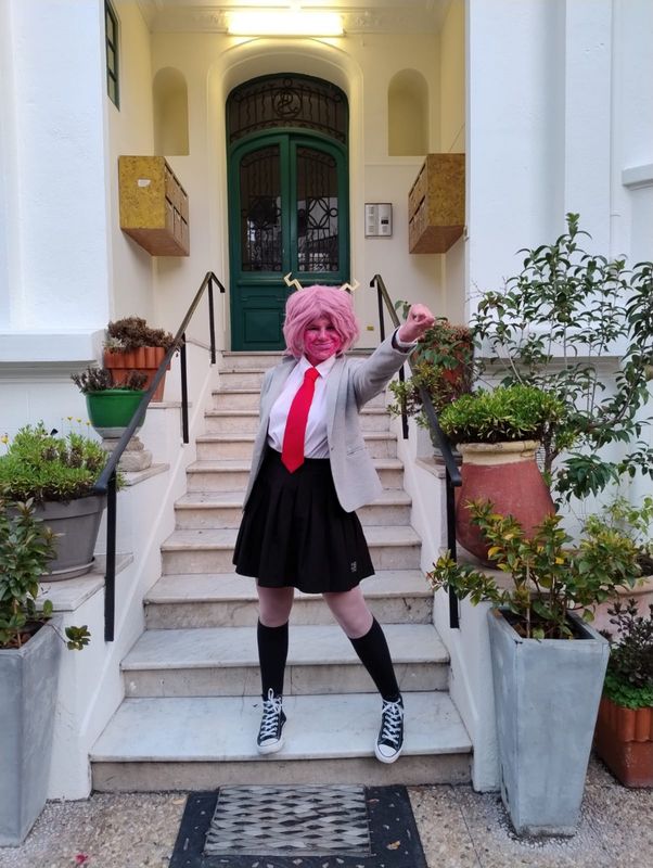 Emris_cosplay – Mina Ashido uniform 