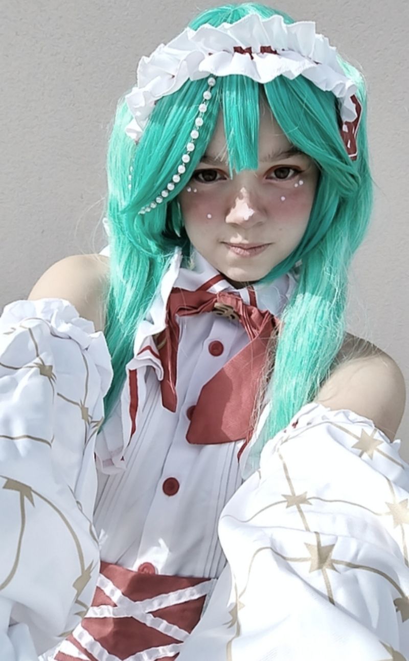 Okuny_cos – Strawberry Miku 🍓💚