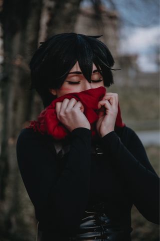 Mikasa e su casa
