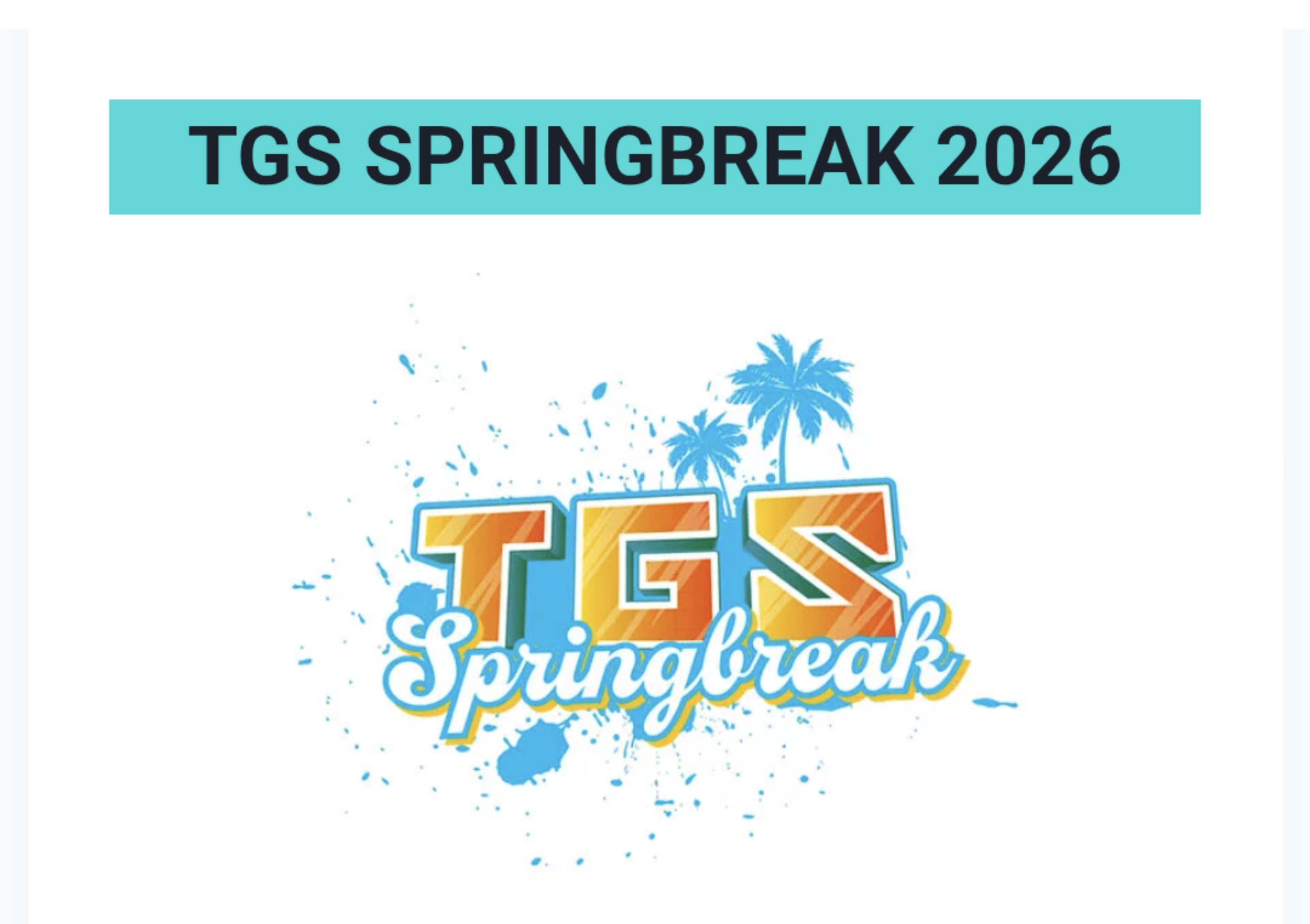 Tgs Springbreak