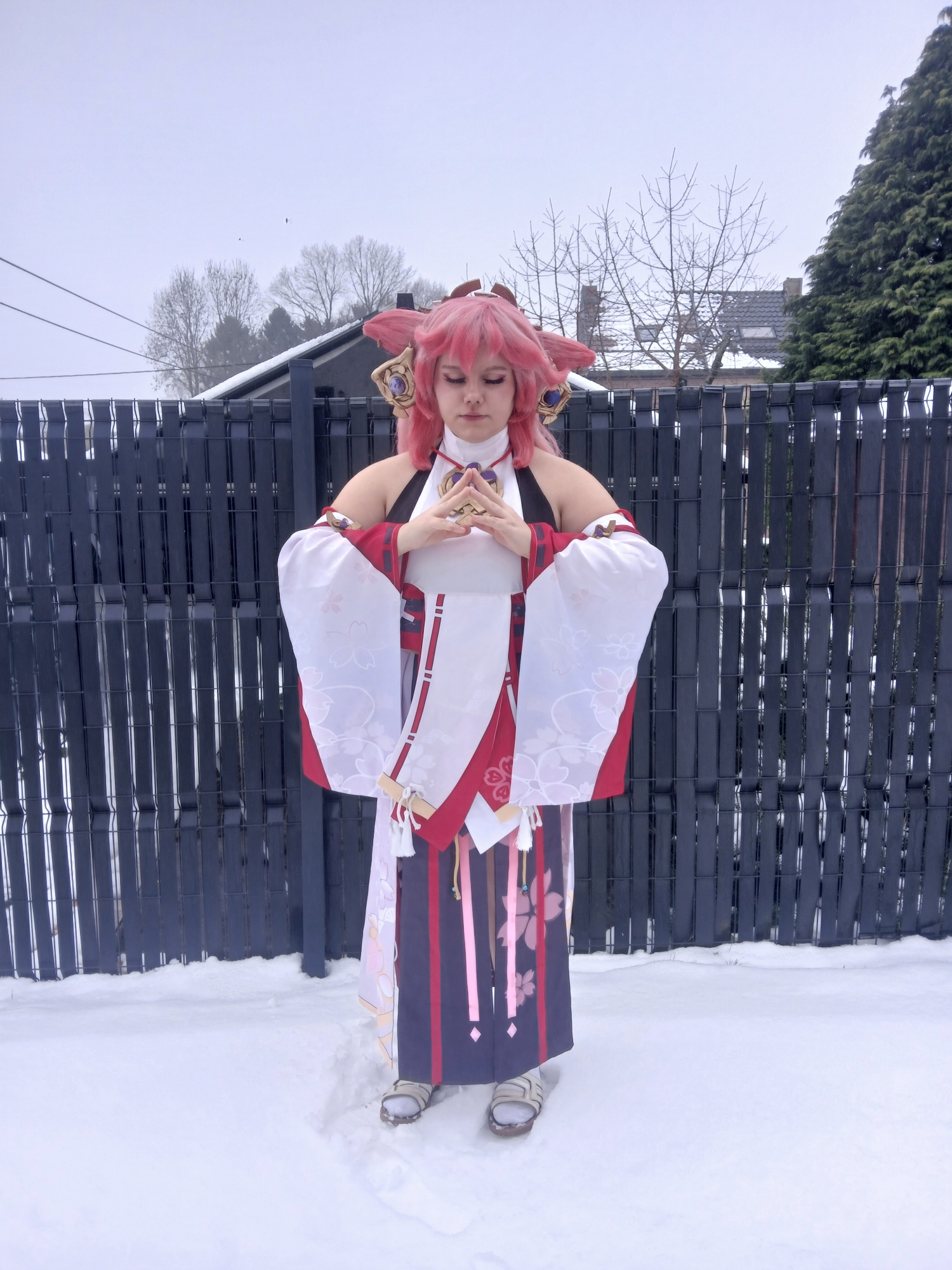 Yae miko in snow — photo 17