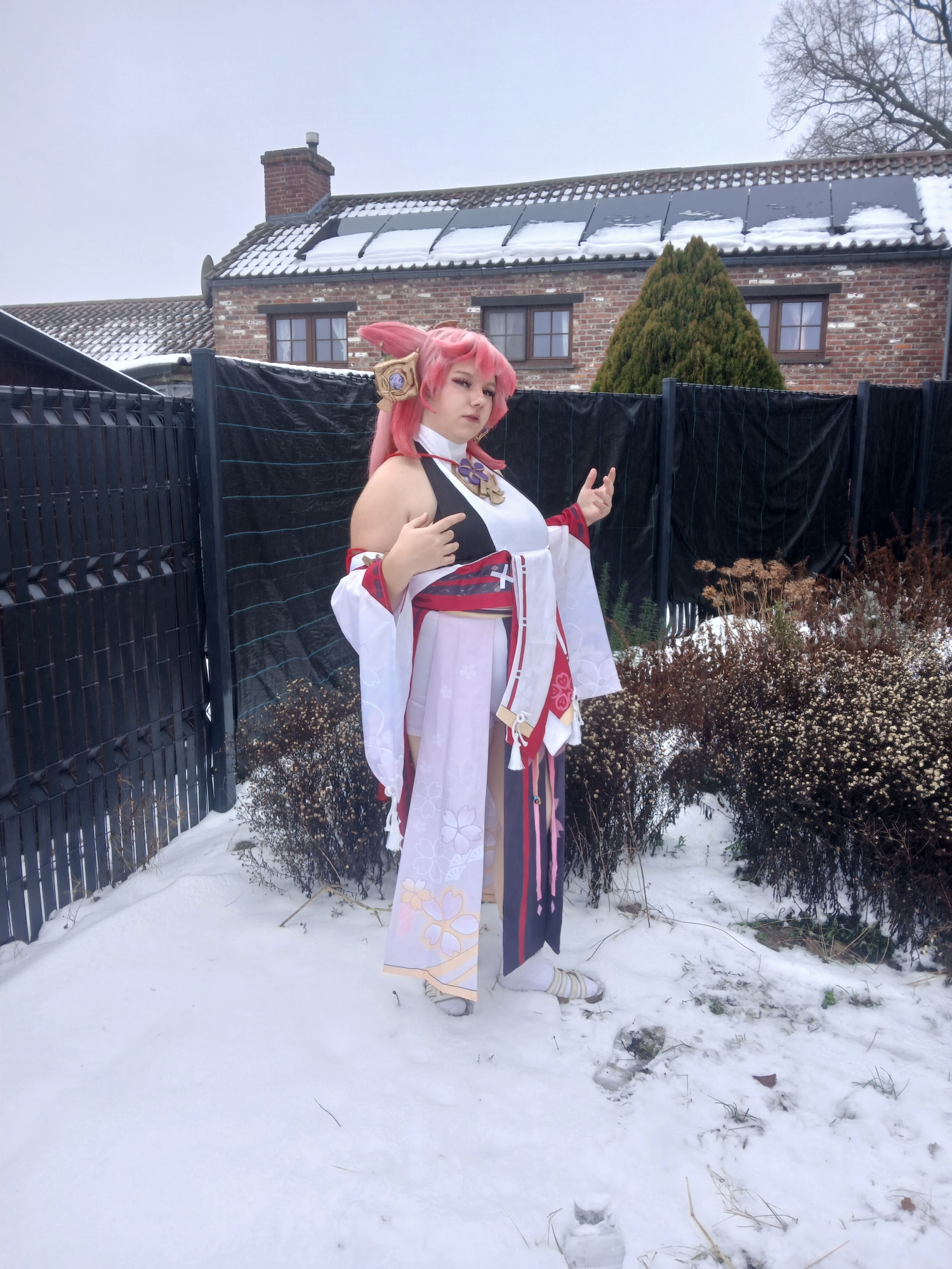 Yae miko in snow — photo 19